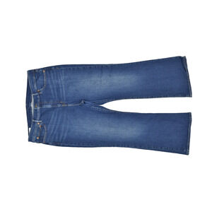 GAP Women's Blue Flare High Rise Jeans Petite Size 18P Dark Wash